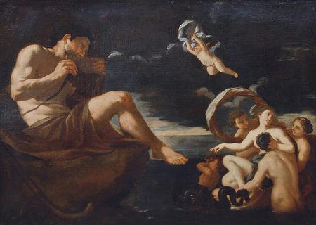 Johann Carl Loth Galatea mit ihren Begleiterinnen vor Polyphem oil painting image